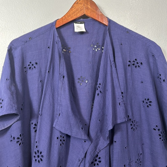 J. Crew Navy Eyelet Beach Coverup medium large
- gently used - Picture 6 of 9